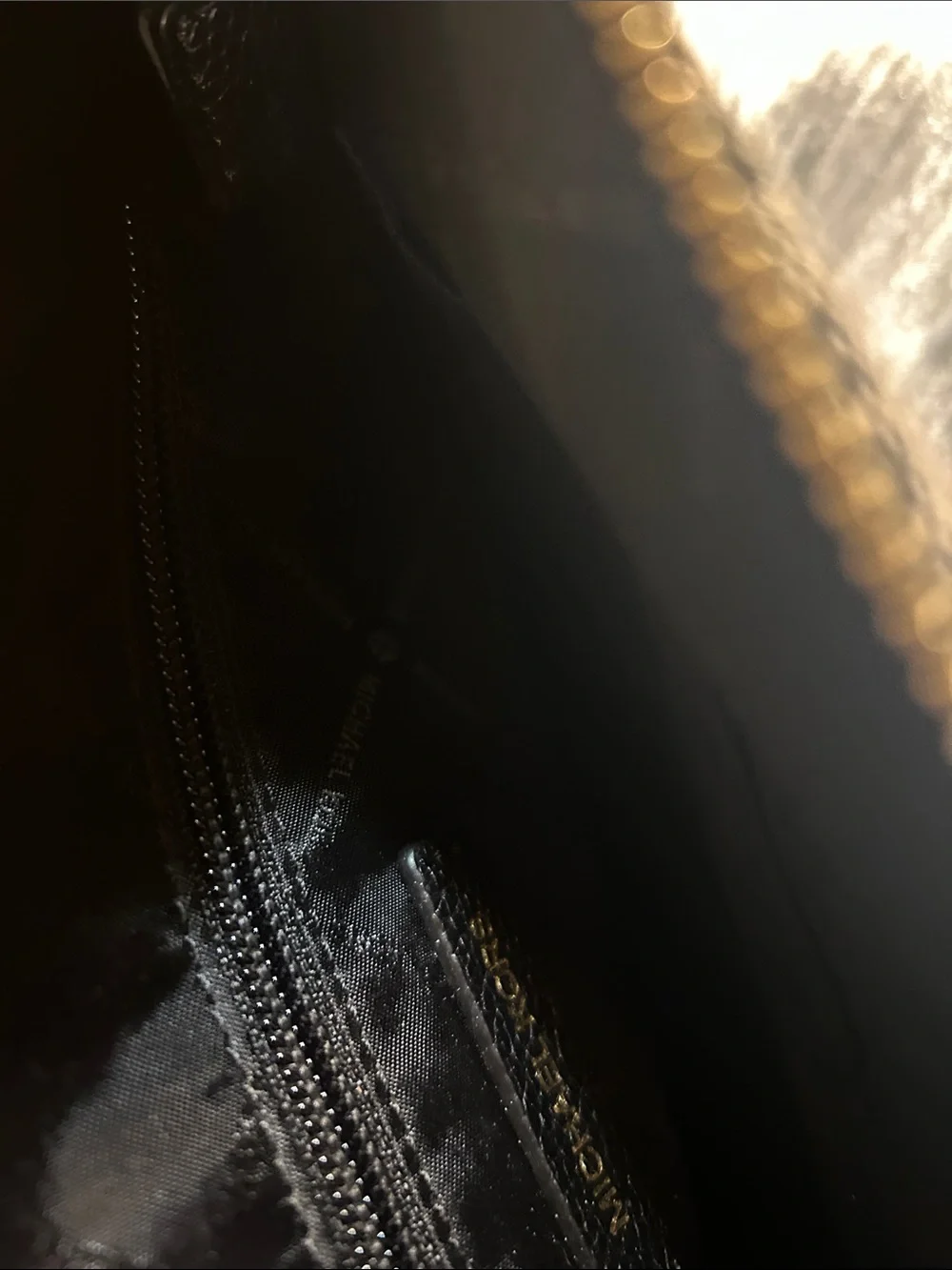 Michael Kors Khaki and Black Logo Crossbody Bag